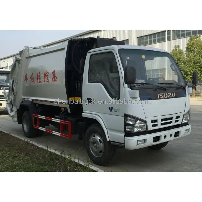 New 1SUZU 4x2 Small 6CBM 8CBM City Sanitation Collection Waste Vehicle Compactor Garbage Truck for sale