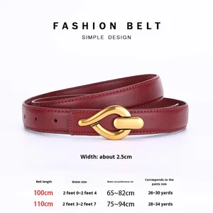 Angola Wine <strong>Red</strong> <strong>Belt</strong> 2026 Hot-Selling Women's Vintage Style <strong>Belt</strong> Versatile Decorative Fashion Trend in Stock Wholesale - Product Image 6