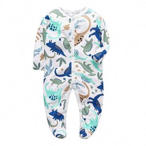 Baju monyet bayi, Jumpsuit lengan panjang motif kualitas tinggi untuk Orok baru lahir - Product Image 6