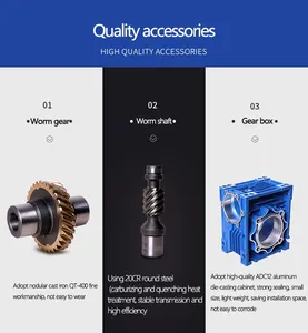 Gang RV tốc độ giảm tốc <span class=keywords><strong>Worm</strong></span> hộp số động cơ giảm tốc hiệu quả để quản lý tốc độ - Product Image 5