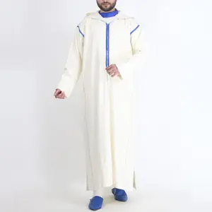 Дубаи Абая 2024 мусульманская Мужская традиционная одежда исламское платье сплошной цвет Арабский Дизайн Платье Даффа Саудовский халат турецкое платье