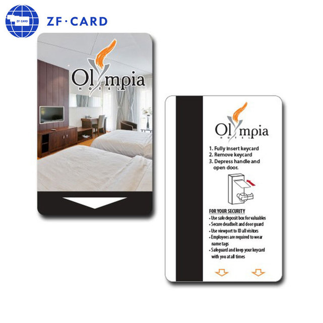 Guangzhou Factory 13.56MHz HF PVC Material  RFID/NFC Hotel Key Card with 1K Chip