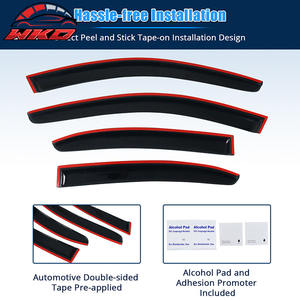 Pare-pluie pour vitres de voiture Volkswagen Jetta A6 berline 11-18, 4 pièces, à coller - Product Image 4