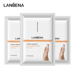 Masque en tissu pour les mains en coton à la Vitamine C, hydratant, éclaircissant et blanchissant, pour le soin des mains ternes à niveau SPA, format voyage - Product Image 5