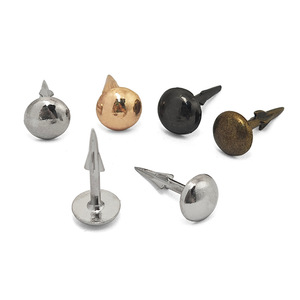 Jin Ming Round And Irregular Threaded Nails Barbed Nails Leather Case Nails <b>Toy</b> <b>Drum</b> Nails Sofa Decorative Nails Rhinestone - Product Image 3