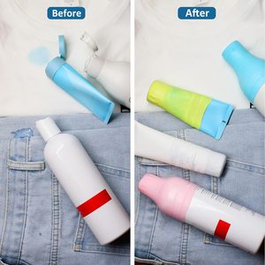 Fundas de Silicona para Botellas de Viaje LifeTop, Fundas Elásticas a Prueba de Fugas, Accesorios de Viaje - Product Image 5