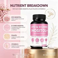Capsules d'inositol Enwei pour l'équilibre hormonal chez la femme - Soutien de la santé ovarienne, du cycle menstruel et des soins utérins - Complément alimentaire à base de plantes - 60 gélules