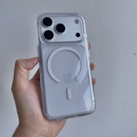 Casing Ponsel Magnetik Transparan untuk iPhone 18 Pro Max 17 Pro, Pelindung Kamera Anti Benturan TPU+PC Grosir