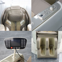 Fauteuil de massage électrique de luxe 4D Shiatsu à gravité zéro, corps entier, compresse chaude, cuir PU, télécommande sans fil, professionnel SL