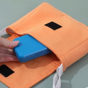 Organisateur portable de haute qualité à 6 compartiments |   Boîte à pilules quotidienne pliable en plastique avec couvercle imprimé - Product Image 4