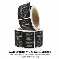 Étiquettes autocollantes personnalisées en vinyle imperméable pour bouteilles et emballages, faible MOQ, découpées, impression numérique pour usage commercial