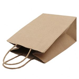 OEM ODM Factory Price Cheap Custom Logo Printed Food Packaging Takeway Shopping Kraft Paper Bag - Product Image 2