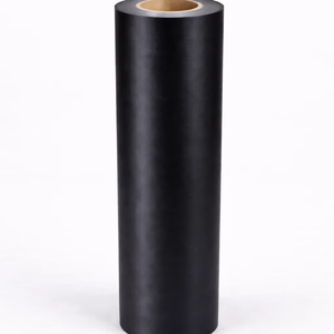 High Quality <b>Black</b> Anti Fingerprint PET Decorative <b>Sheet</b> for Furniture Lamination Anti Bacterial GAG Structure Ready Stock - Product Image 1