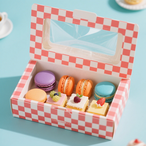 Tùy chỉnh <span class=keywords><strong>2</strong></span>-4 mảnh trứng Tart cupcake muffin bao bì các tông thực phẩm hộp giấy với chia - Product Image 2