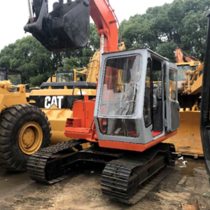 Excavatrice Hitachi EX60 d'occasion de qualité supérieure, faible nombre d'heures, non remise à neuf, entièrement révisée, puissance élevée, économique, boîte de vitesses, pompe, moteur - Product Image 1