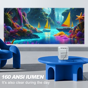 720P 160ANSI Lumen mejor proyector <span class=keywords><strong>cine</strong></span> película Android video 3D WiFi Beamer HD Proyector láser de tiro corto para el hogar - Product Image 5