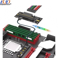 2280 M.2 NVME M-Key ke PCI-E 4.0 X16 Kartu Adaptor Slot ATX 24PIN Input Kabel Oculink SFF-8611 untuk Dock Kartu Grafis Eksternal