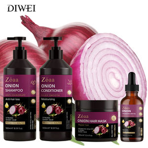 DIWEI Label pribadi 100% Herbal alami memperkuat Anti rambut rontok sampo bawang dan Set Kondisioner - Product Image 1