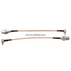 สาย RG316 Rohs Coax พร้อมขั้วต่อ F-SMA ตัวผู้ต่อสายเคเบิล RF