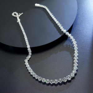 Custom Classic Engagement Wedding IGI Certified 18k White Gold <b>Lab</b> Grown Diamond Brilliant Cut Pendant Necklace Gift Anniversary - Product Image 3