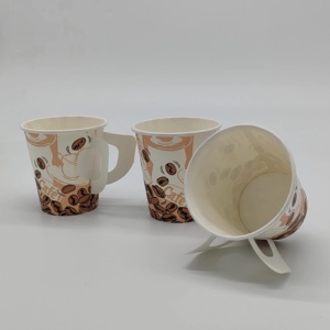 Vasos Desechables Ecológicos y Reciclables de Pared Simple para Café y Comida para Mascotas con Tapa, Logotipo Personalizado, Papel Kraft 100% de Grado Alimenticio - Product Image 4