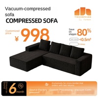 Maßgefertigtes Einsitziges L-förmiges Modulares Sofa Chaiselongue Schlaf- und Liegeoptionen Rahmenloses Design Hochdichte Schaumstofffüllung für