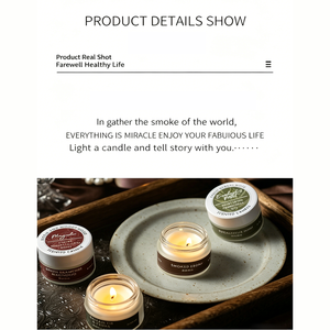 Meilleures ventes, <span class=keywords><strong>bougie</strong></span> parfumée romantique, mini <span class=keywords><strong>bougie</strong></span> élégante, décorations, bougies en verre parfumées, luxe pour cadeaux et mariage - Product Image 4