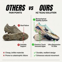 Chaussures de football professionnelles à crampons longs FG, légères et rapides, Botas De Futebol OEM ODM
