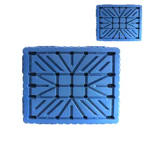 Double Faced 4 Way Entry Blow Molding Stackable Hygienic Plastic Pallet For Logistic