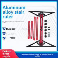 Règle d'escalier multifonctionnelle en alliage d'aluminium d'approvisionnement direct d'usine jauge d'escalier multifonctionnelle mesure règle pliante