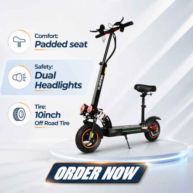 Powerful 8 48V 16ah 10 Inch Off Road Foldable Fast Electric Scooter with Seat Electronic Scooters for Adults