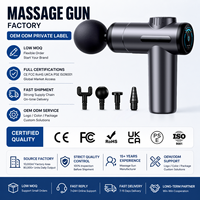 Pistolet de Massage Vibrant Portable pour Tissus Profonds et Fascias, Mini Appareil de Percussion Sportif pour Muscles