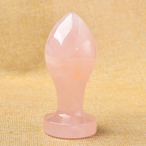 Jaspe rouge naturel godemichet <span class=keywords><strong>anal</strong></span> ampoule en cristal poli décoration de la maison ornement pour Pâques Halloween mode cadeau inspiré amour - Product Image 6