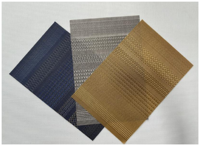 Napperons de table rectangulaires de luxe classiques personnalisés écologiques 70% PVC + 30% polyester, imperméables et isolants pour la salle à manger
