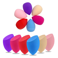 Ensemble d'éponges de maquillage personnalisées à marque privée, couleurs assorties, utilisation humide ou sèche, sans latex, outils de beauté, éponge de maquillage pour femmes