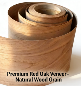 Natural Red Oak <strong>Veneer</strong> Real <strong>Wood</strong> Sheets Durable Sliced Cut Contemporary Prominent Grain Furniture Hotel Interior Decoration - Product Image 3