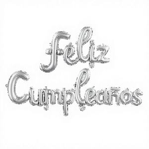 Set de Globos Plateados de Feliz Cumpleaños Party Love, 44x63cm 36x164cm, Pancartas Impresas, Día de la Madre, Año Nuevo Chino, Eventos, Modelo 50059 - Product Image 1