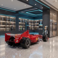 Modèle de voiture de course de simulation F1 1:1, en fibre de verre avec roues lumineuses et cockpit VR