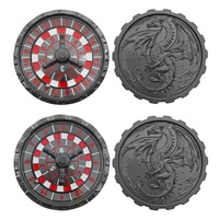 Nouvelle version améliorée : Roulette Fidget au design boussole élégant, avec dés de D&D et boîte cadeau