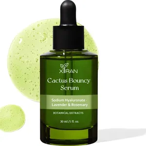 Sérum de soin de la peau rebondissant de cactus frais naturel de marque privée avec sérum hydratant hydratant pour le visage au cactus biologique