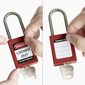 Cadenas <span class=keywords><strong>de</strong></span> câble Elecpopular, cylindres <span class=keywords><strong>de</strong></span> sécurité à clé maîtresse, qualité industrielle avec codage laser et étiquettes suspendues - Product Image 6