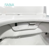 FABIA WC mural automatique en céramique certifié CE, bidet électrique de luxe, économie d'eau, lavage automatique, 110V, siphon en P, vente en gros