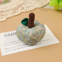 Grensoverschrijdend nieuw appelornament met bloemenpatroon, handgemaakt fruitaccessoire, fris, chic, driedimensionaal, polyester PP