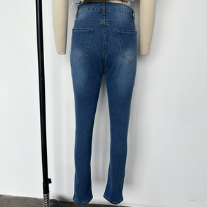 <span class=keywords><strong>Jeans</strong></span> <span class=keywords><strong>Skinny</strong></span> <span class=keywords><strong>Super</strong></span> Aderenti a Vita Alta con Effetto Stretch in 3 Colori per <span class=keywords><strong>Donna</strong></span> - Product Image 6