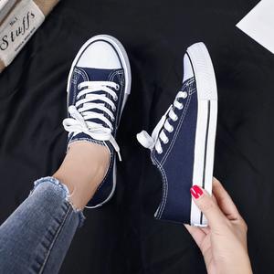 बहु-रंग कैनवास स्नीकर्स, क्लासिक निम्न-शीर्ष फीता फीता-अप, आकस्मिक यूनिसेक्स जूते - Product Image 2