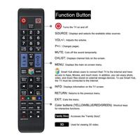 AA59-00638A de télécommande de remplacement pour Samsung Smart TV avec fonction Smart Hub Remplacer pour AA59-00580A 00809A 00582A
