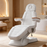 Table de massage réglable à 3 moteurs électriques pour salon de beauté, lit de soin pour cils, chaise de traitement facial et de tatouage