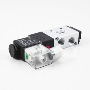 Electro Control 5/2 vías G1/4 direccional Airtac neumático solenoide compresor de aire Válvula de Control 4V210-08 AC 220V 110V DC24V 12V - Product Image 5