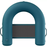 Fauteuil gonflable en U léger, multicolore, pliable en format compact, idéal pour les fêtes aquatiques sur les bancs de sable de la rivière