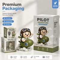 Figura de Acción de PVC Meiyantoys ODM, Diseño Personalizado, Figura de Piloto Adorable, Figuras de PVC Personalizadas en Múltiples Colores para Mascotas de Marca IP